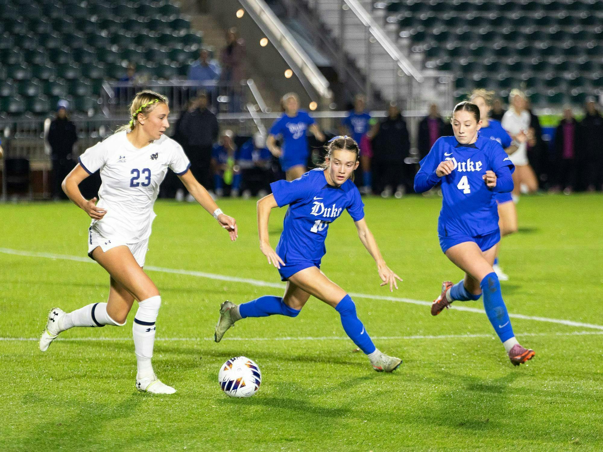 Notre Dame scores late goal, defeats Duke women's soccer 2-1 in ACC ...