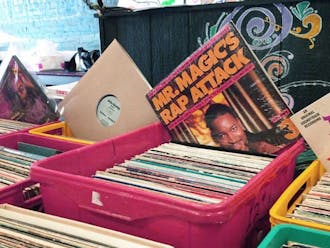 WXDU will host its first record fair at the Rubenstein Arts Center Saturday. 