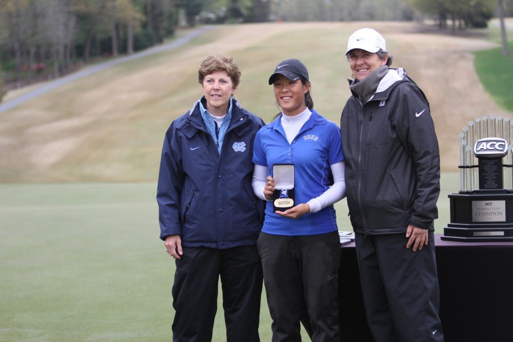 Sophomore Celine Boutier was the only player to finish under par en route to her third straight individual title.