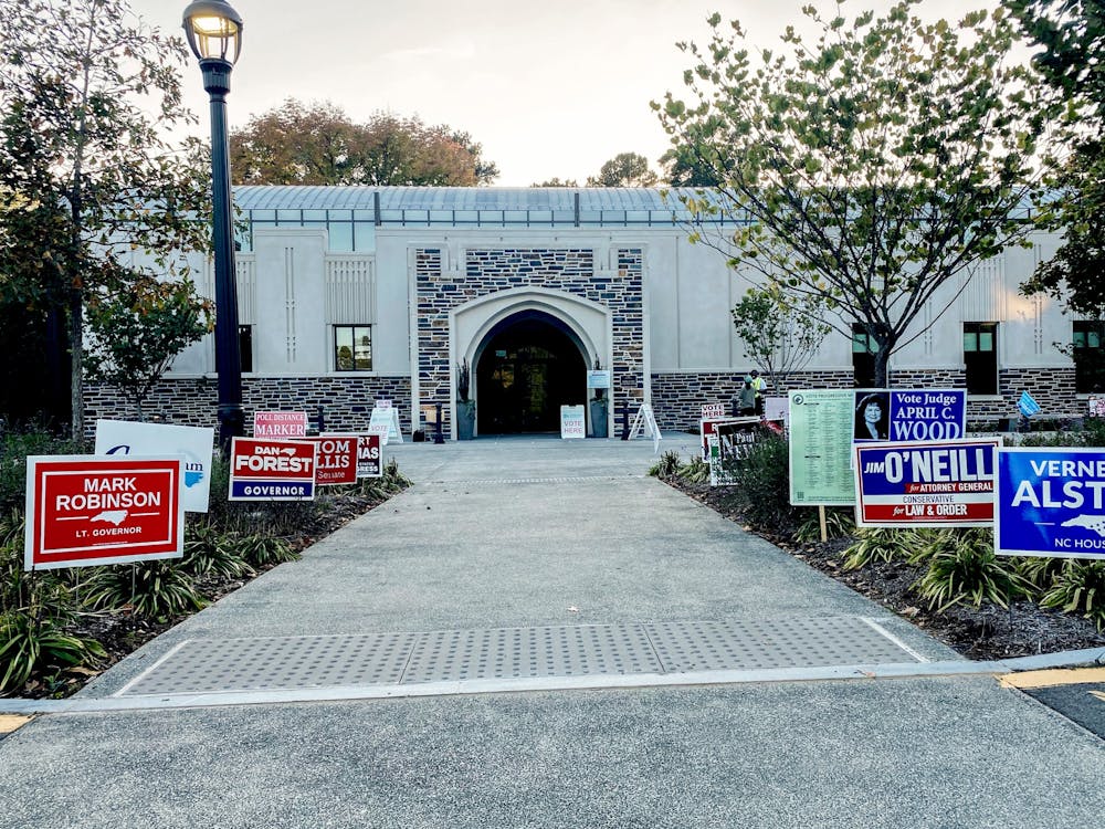 <p>The Karsh Alumni and Visitors Center, where Duke hosted an early voting site from Oct. 15 to 31.&nbsp;</p>