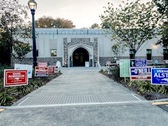 The Karsh Alumni and Visitors Center, where Duke hosted an early voting site from Oct. 15 to 31.&nbsp;