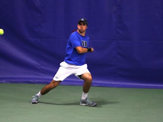 Redshirt senior Chris Mengel clinched the match for Duke as he continues to work his way back from injury.