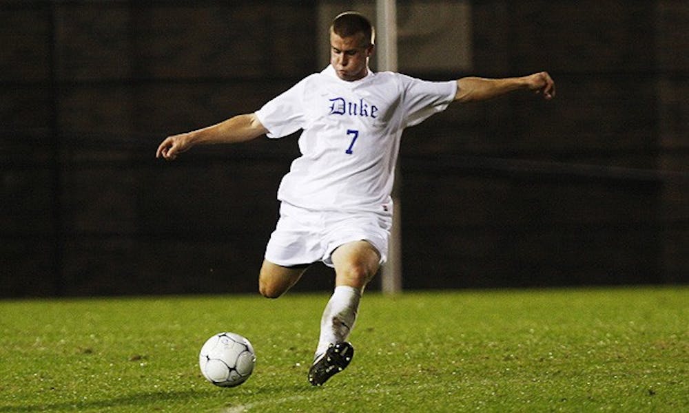 Senior Ryan McDaniel’s first career goal, Duke’s third on the night, gave the Blue Devils an insurmountable lead against Winthrop.