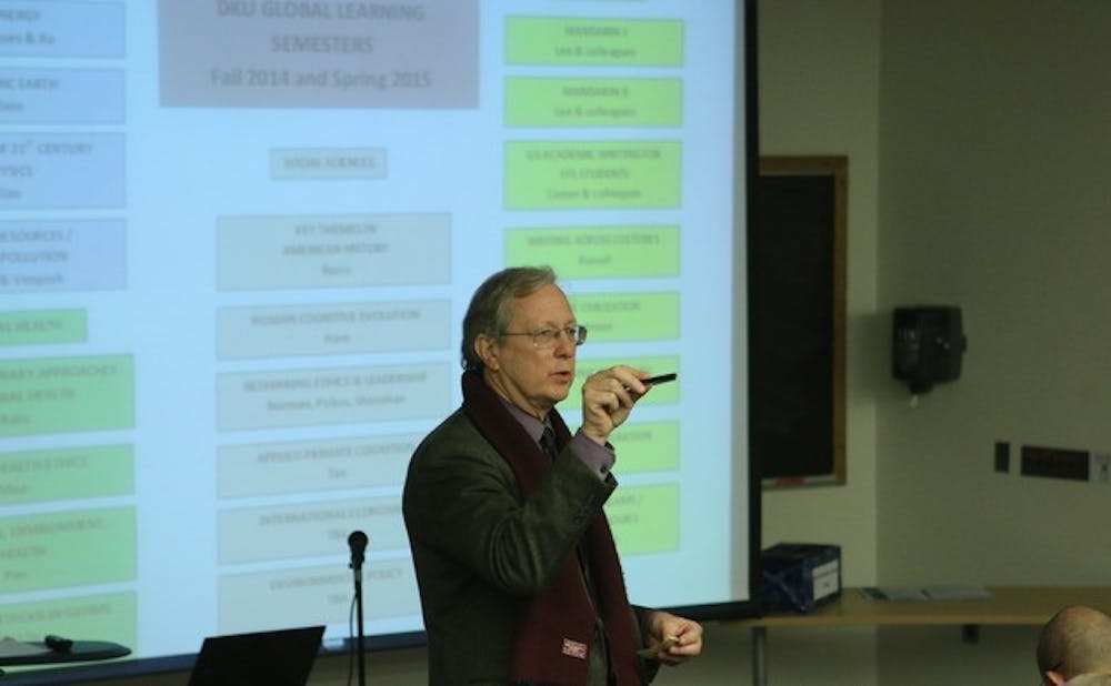 Council Chair Thomas Robisheaux at a previous Arts and Sciences Council meeting.