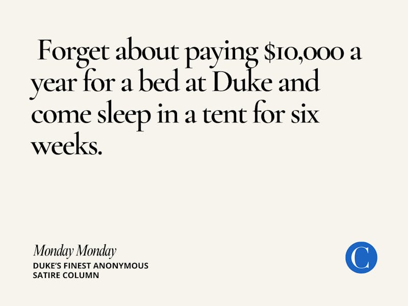 Tips for Duke tenting: Testing, tent checks, sexual tension and more - The  Duke Chronicle