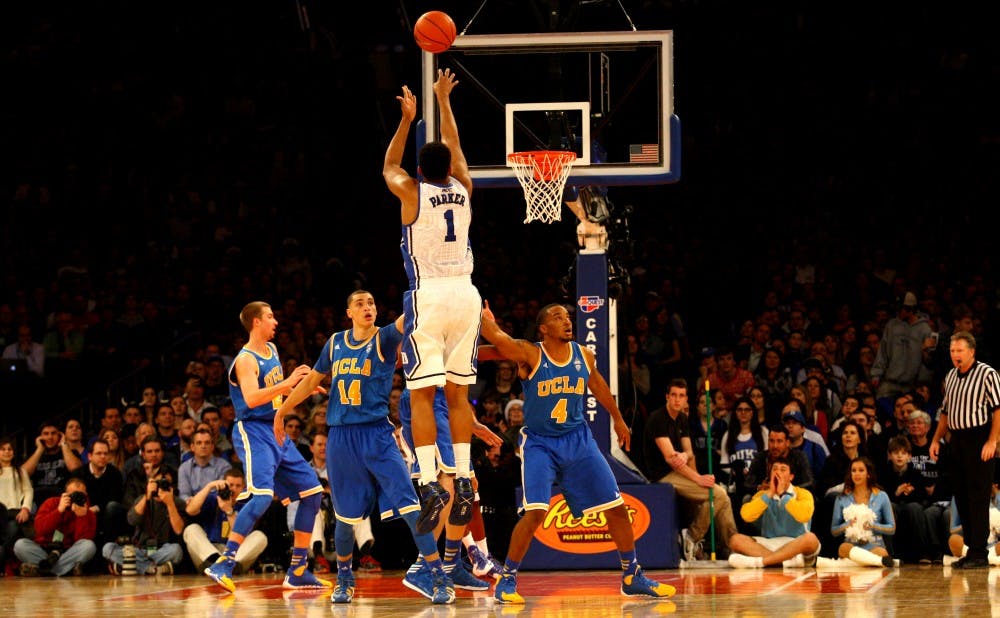 Jabari Parker led all scorers with 23 points to help Duke pull away from UCLA with a strong second-half performance.