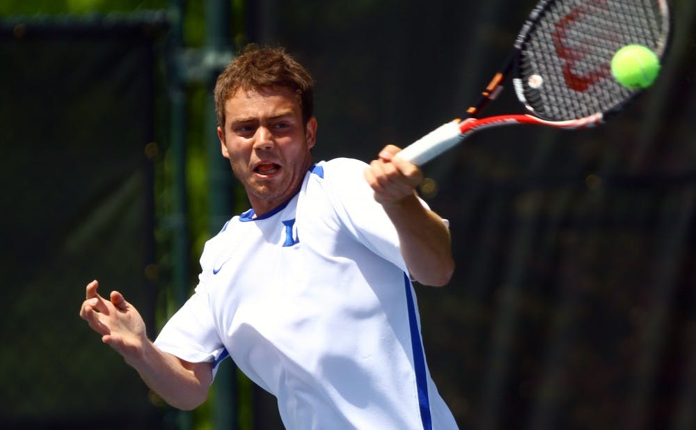 Raphael Hemmeler fell in the singles draw, but registered an upset victory in doubles in Tulsa, Okla.