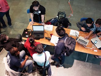 715 students from Duke, the University of North Carolina at Chapel Hill, North Carolina State University, the University of Maryland and more participated in the hackathon this weekend.