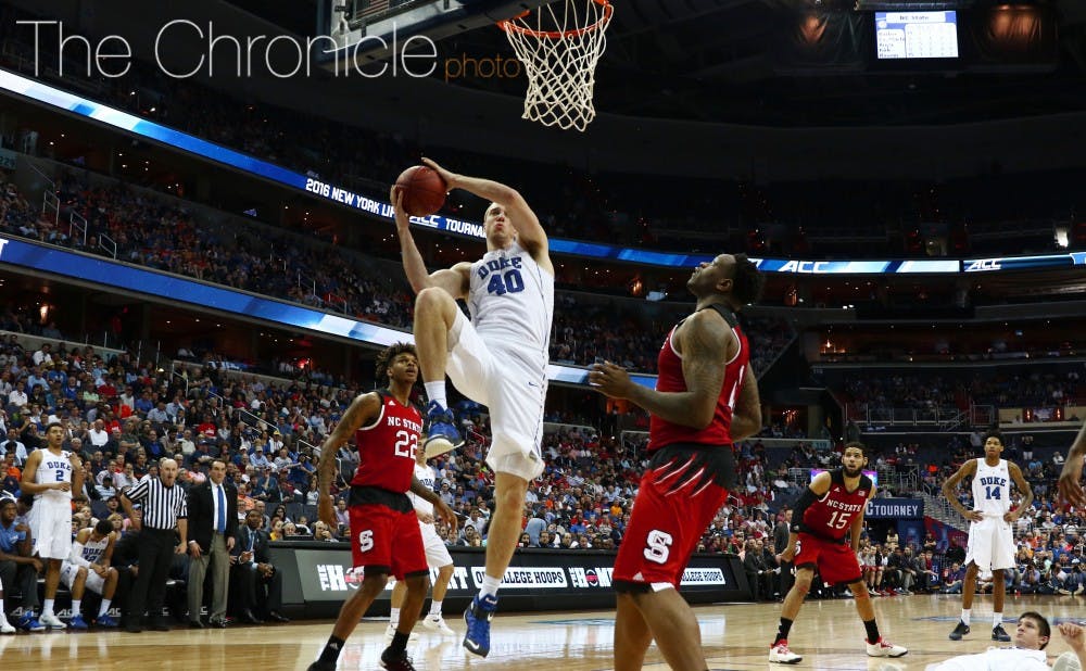 Marshall Plumlee's go-ahead putback through contact proved to be the difference in Duke's win against N.C. State.