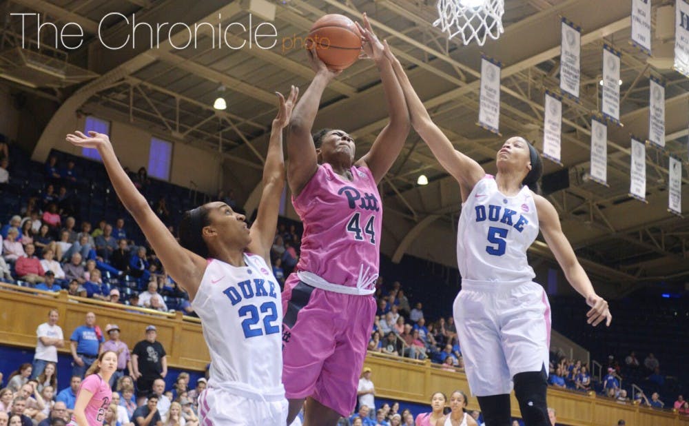 Duke protected the paint well with seven blocks, led by three from Kendall Cooper and two from Leaonna Odom.