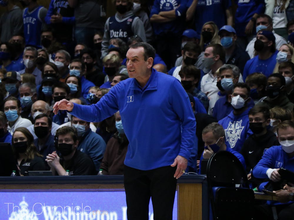 Head coach Mike Krzyzewski and No. 8 Duke now have one of two postponed games back on the calendar.