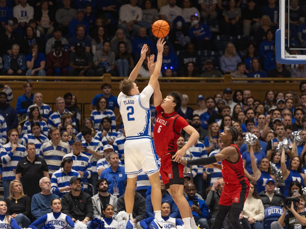 Cooper Flagg has started every game for Duke this season, leading the team in scoring, rebounds and assists.