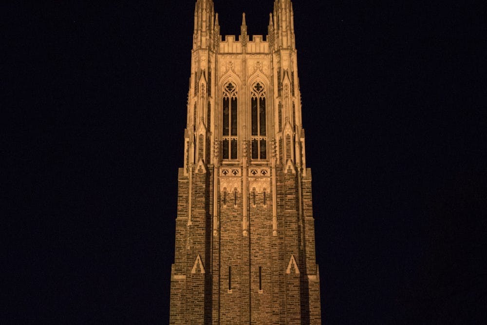 Why has the Chapel looked yellow at night lately? 