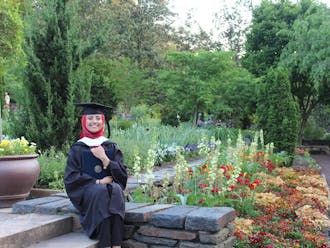 2015 graduate Safaa al-Saeedi was unable to celebrate her graduation with family because of obstacles preventing travel from her home country—Yemen. | Special to The Chronicle