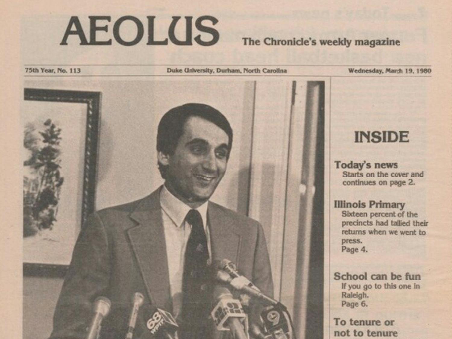 From his appointment as Duke men's basketball head coach to his ACC Championship win in 2019, The Chronicle has been there to document all of Coach K's successes. Take a look at the iconic Chronicle print editions featuring the victories and milestones of the most winningest coach in college basketball history.
Gallery by Leah Boyd. Captions by Chronicle sports staff.