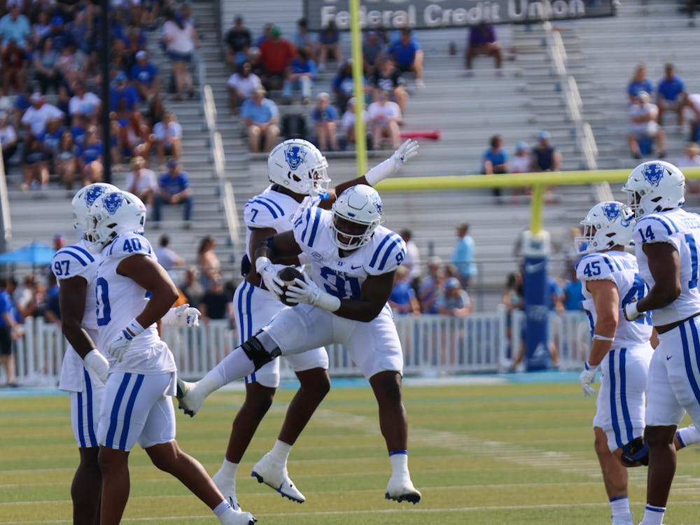 Duke's defense forced four turnovers in the contest against Middle Tennessee. 