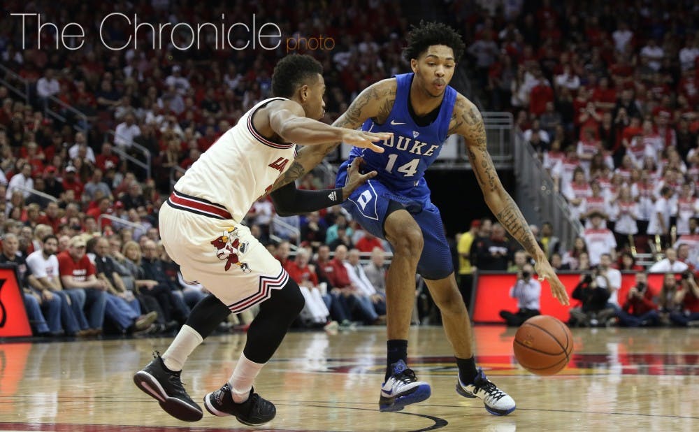 <p>After a 10-turnover outing against then-No. 18 Louisville Saturday, freshman Brandon Ingram will look to author a bounce-back performance Thursday against Florida State.</p>