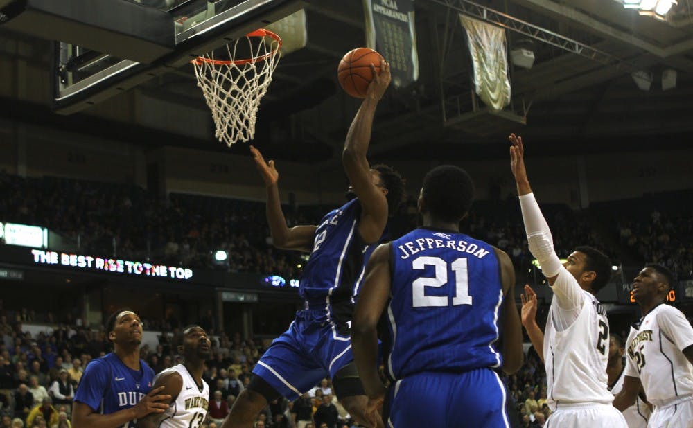 Freshman Justise Winslow led the Blue Devils against Wake Forest with 20 points and seven rebounds.