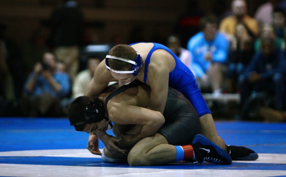 Brandon Gambucci will lead a young group of Duke wrestlers into action this weekend at the Hokie Open.