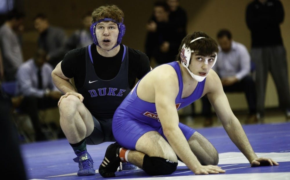 No. 5 Conner Hartmann picked up three more victories Saturday as part of an undefeated day at the Pitt Duals, but the Blue Devils were only able to earn one team win.