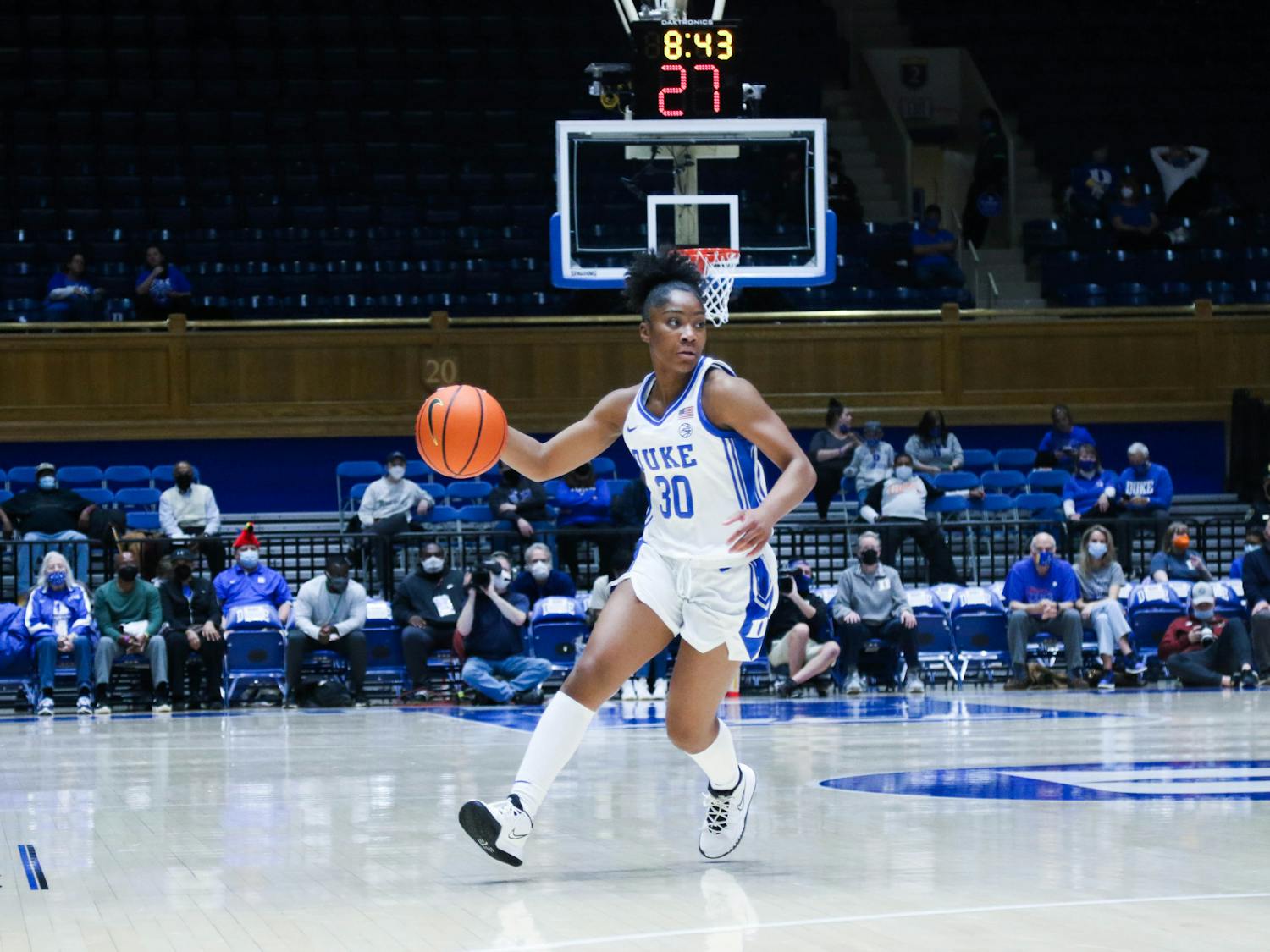 Freshman Shayeann Day-Wilson dropped a team-high 22 points to pull Duke past Pittsburgh in first round of the ACC tournament. 