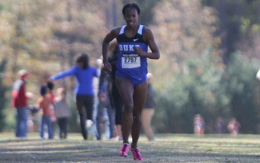 Senior Cydney Ross concluded her cross country career with a first-place finish at the Three Stripe Invitational.