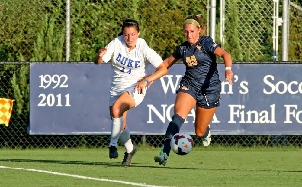 Mollie Pathman scored the lone goal for Duke in a 1-1 draw against No. 9 West Virginia.