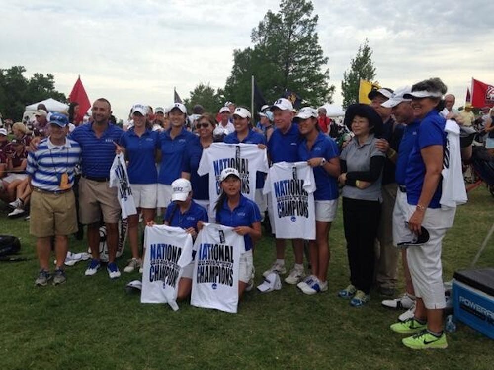 The Blue Devils put together 13 birdies in the final nine holes of the tournament to win the national title and defeat No. 1 Southern California.