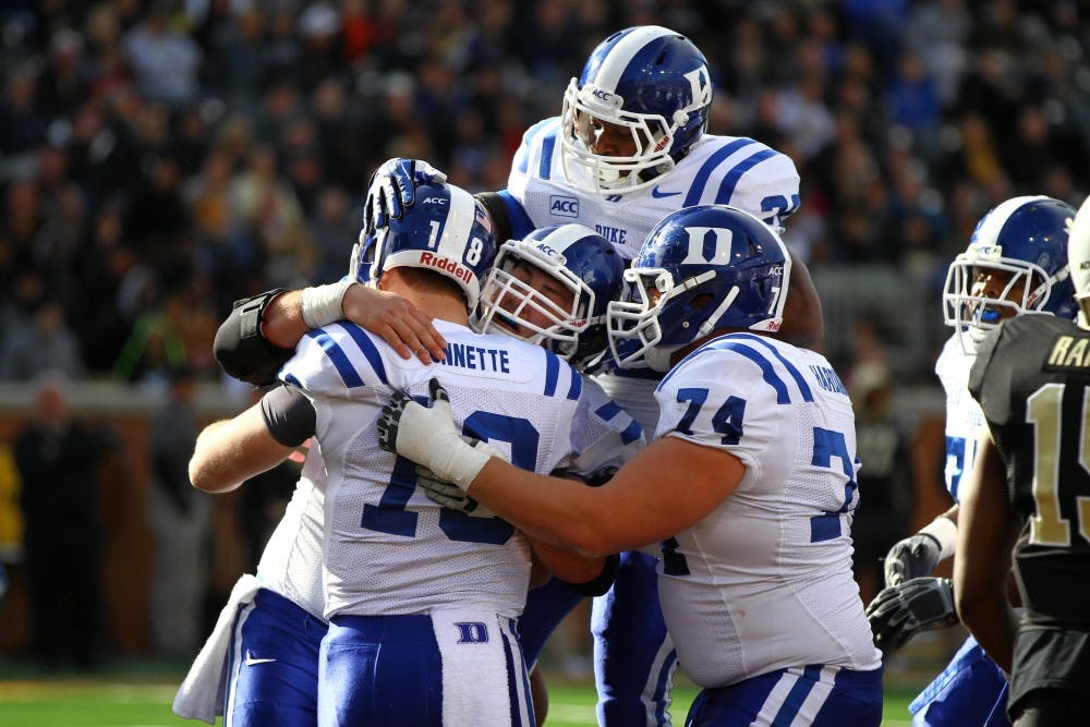 With a 28-21 win against Wake Forest, the Blue Devils won their ninth game of the season and have clinched at least a share of the ACC's Coastal Division title.