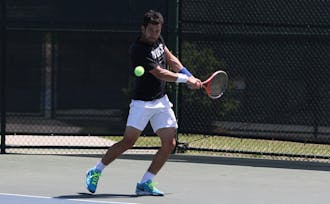 Bruno Semenzato found his footing in the second set of his singles match, but it was not enough to mount a comeback against the defending national champion Trojans.