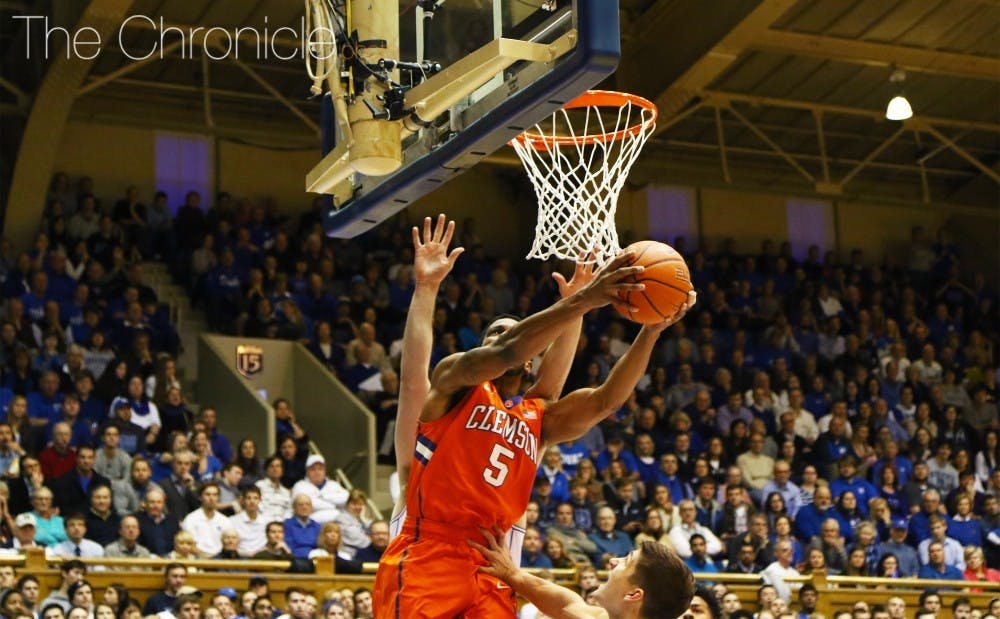 <p>First-team All-ACC forward Jaron Blossomgame makes the Tigers dangerous any time they take the court.&nbsp;</p>