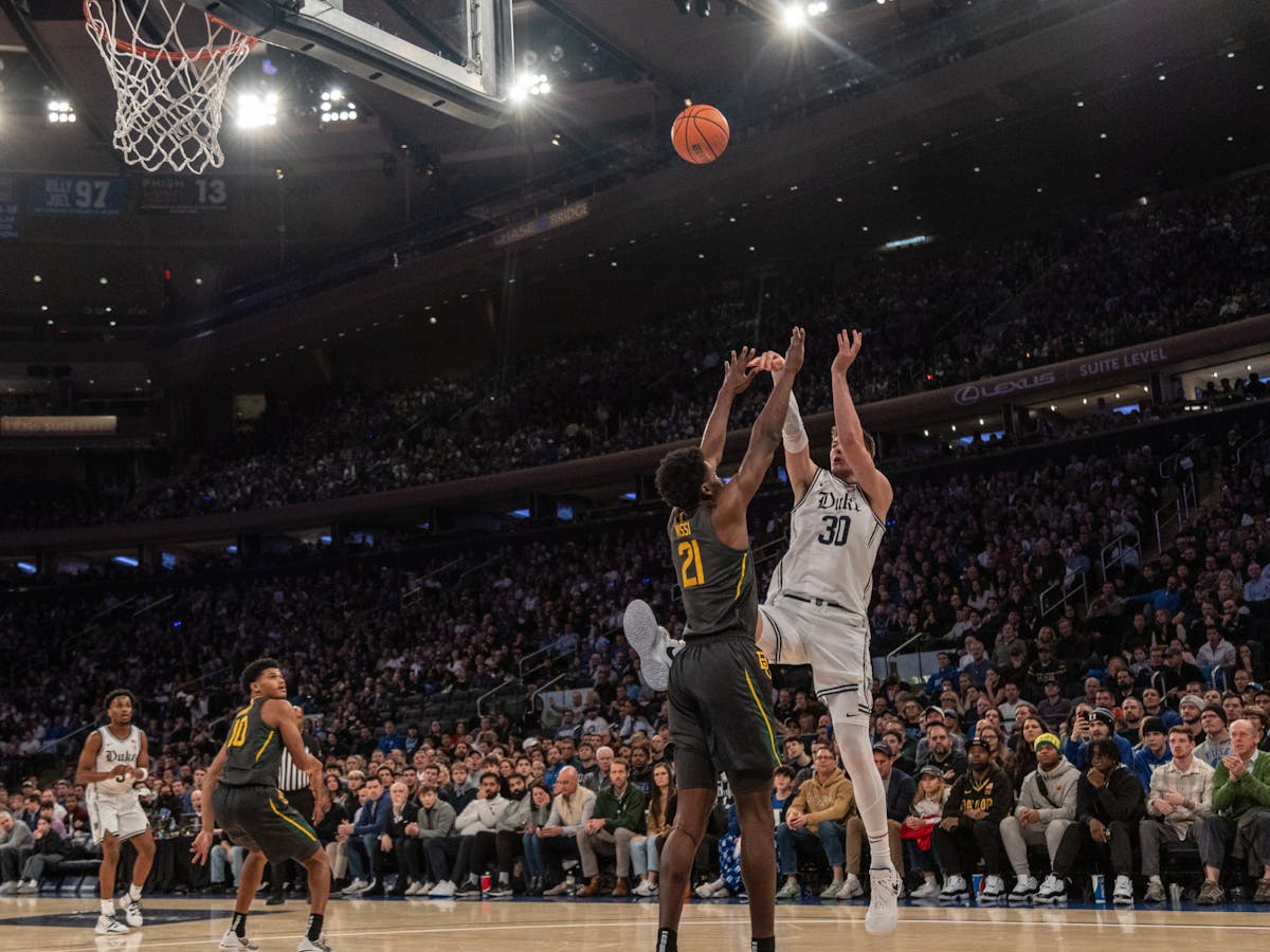 Scenes from Duke men's basketball's match against Baylor at Madison Square Garden