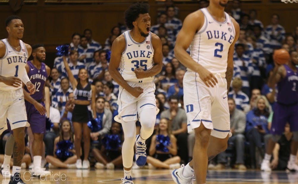 Marvin Bagley led the way for Duke vs. the Paladins, including a dominant first-half stretch when he scored or assisted on six straight possessions.