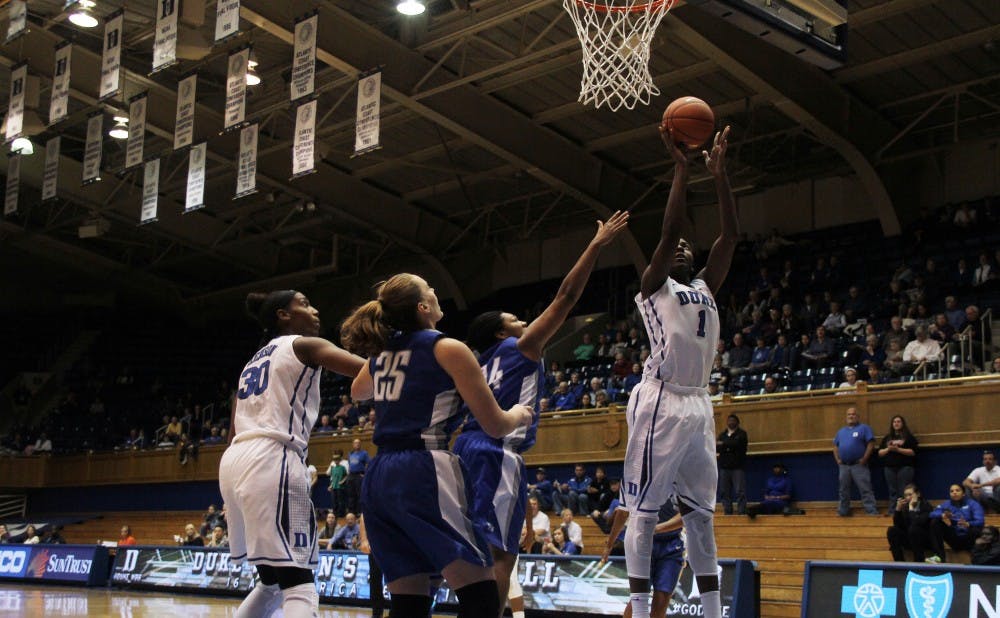 Led by senior center Elizabeth Williams, Duke has dominated opposing teams in the paint this season, grabbing a team-record 69 rebounds against Buffalo Tuesday.