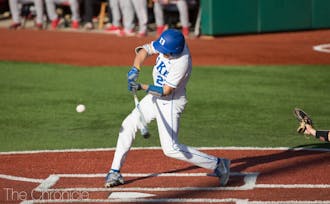 The Blue Devils had nine hits Saturday but could only manage a single unearned run.