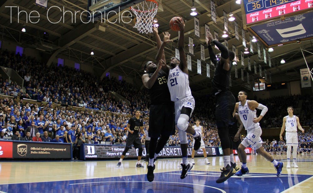 <p>Amile Jefferson had 15 points and nine rebounds in his best game since returning from a foot injury three weeks ago.</p>