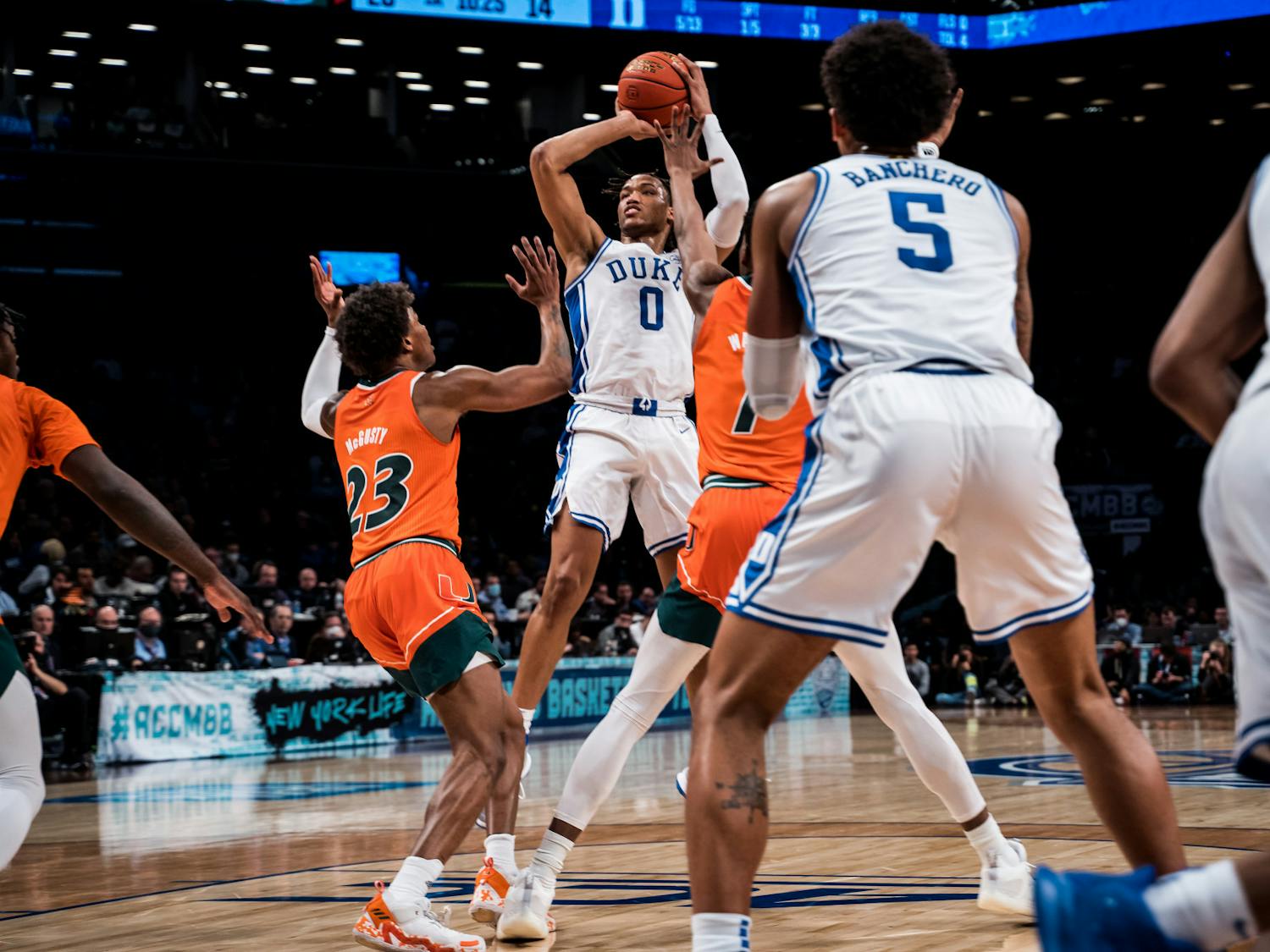 Wendell Moore Jr. took over late against Miami to help Duke advance to the championship game of the ACC tournament.