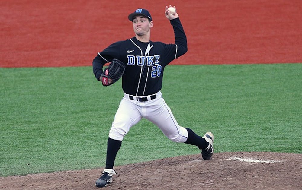 Trent Swart will toe the rubber for Duke Friday, leading a trio of Blue Devil starters who took the team to a sweep of Bucknell last weekend.