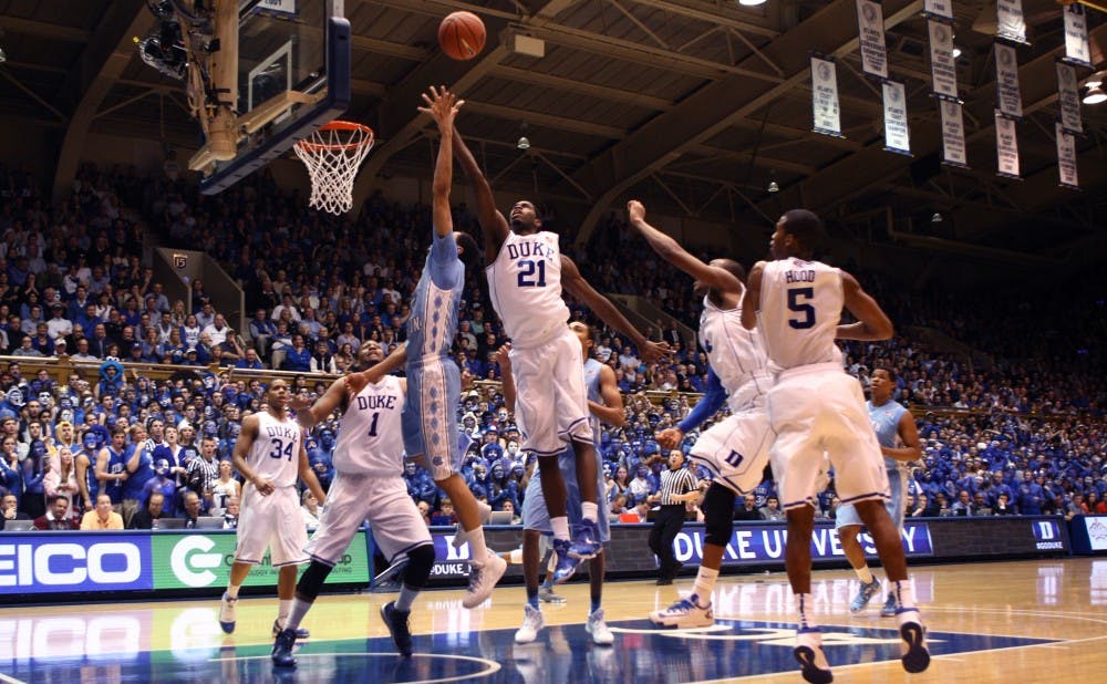 Duke held North Carolina to just 20 rebounds Saturday, the Tar Heels' lowest single-game total since 1987.