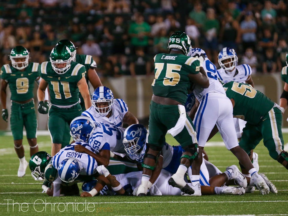Duke's defense struggled to get off the field against Charlotte. 
