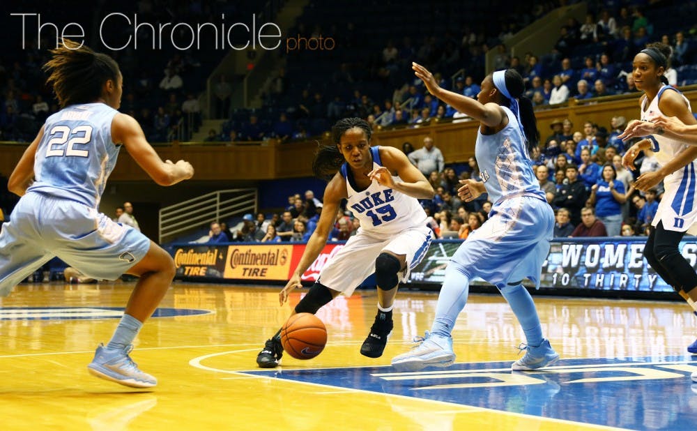 <p>Freshman point guard Kyra Lambert has racked up 15 assists in Duke’s last three games as the Blue Devils have rebounded from a slow start to ACC play.</p>