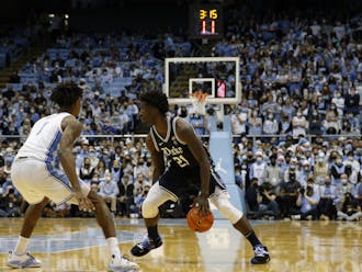 Freshman wing AJ Griffin erupted for 27 points in the first Duke-North Carolina matchup of the year. 