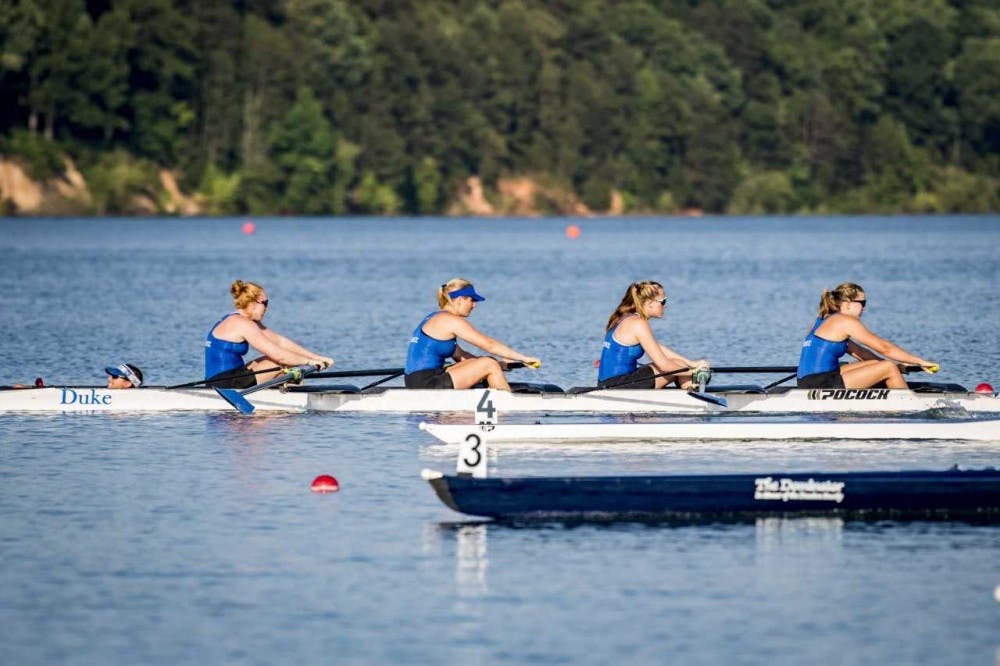 Making waves at the ACC championship V4 boat wins first ACC gold medal
