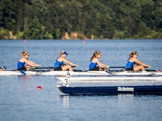 Duke's V4 won first place at the ACC championship, the program's first gold medal in its history.
