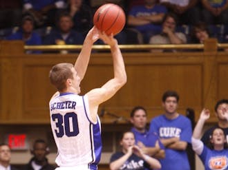 Senior Jon Scheyer scored just 10 points, but he did not commit a turnover for the second consecutive night.