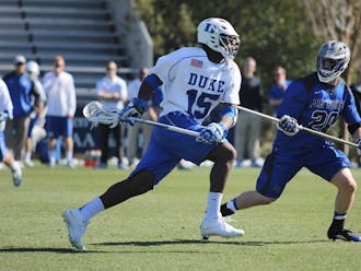 Junior Myles Jones will lead the Blue Devil midfield against No. 13 Harvard and Providence this weekend.