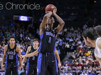 Giles hit two free throws near the end of the game as the Blue Devils never let North Carolina mount a late rally.&nbsp;