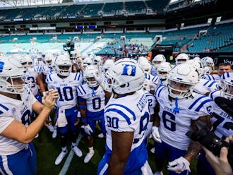 Duke made program history Saturday against Miami, forcing eight turnovers in its 45-21 win.