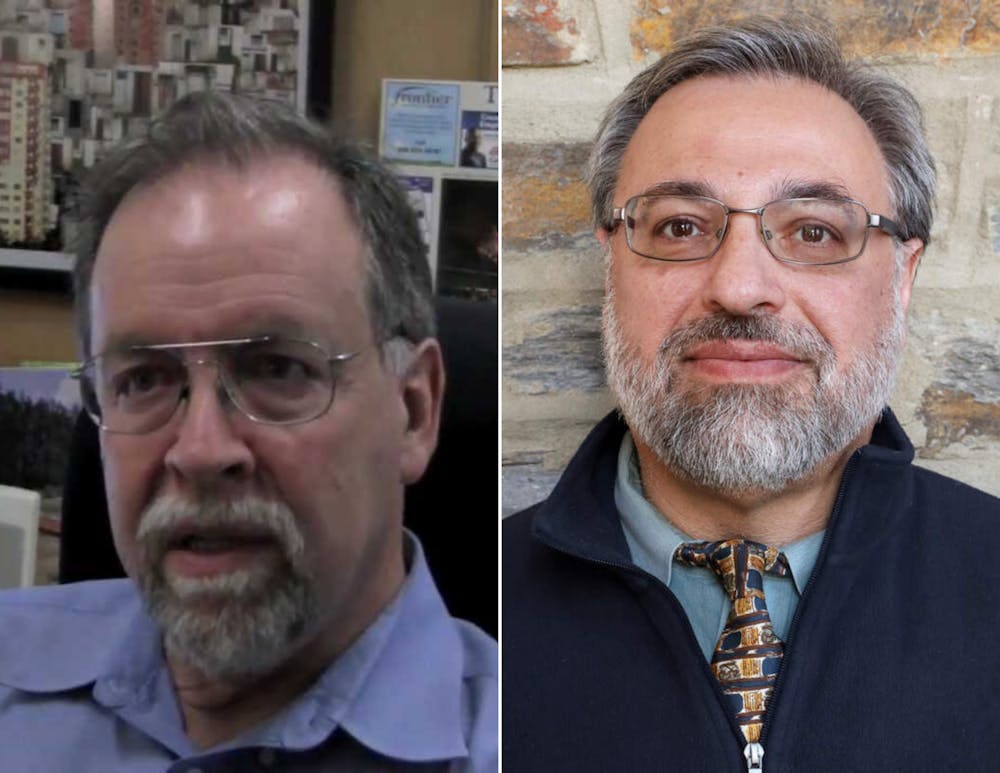 Charles Becker (left, courtesy of DukeEconomics YouTube) and Erik Zitser (right, courtesy of Scholars@Duke). 