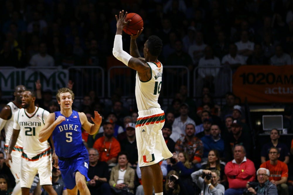 Miami guard Sheldon McClellan poured in a game-high 21 points, including several on alley-oops and slam dunks.
